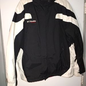 Mens Columbia Vortex Black\White ski jacket Large